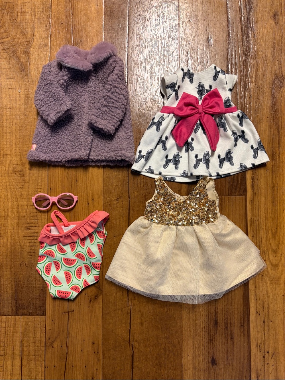 Our Generation Bundle Of Clothes Four Pieces Plus Sunglasses